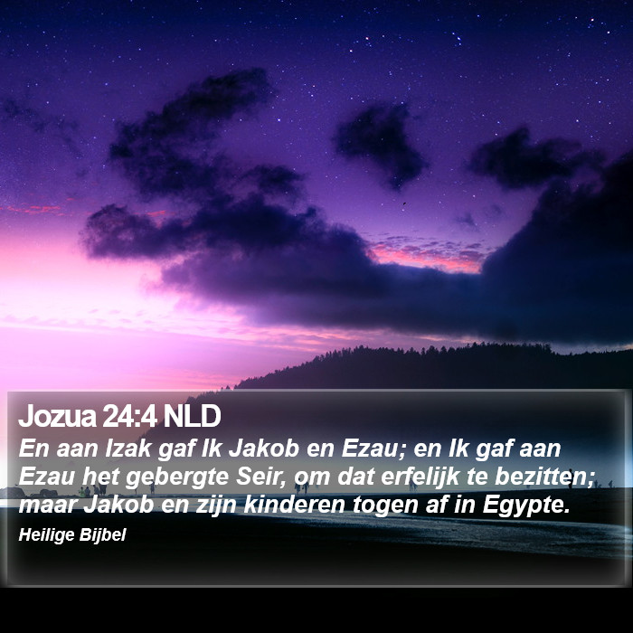 Jozua 24:4 NLD Bible Study