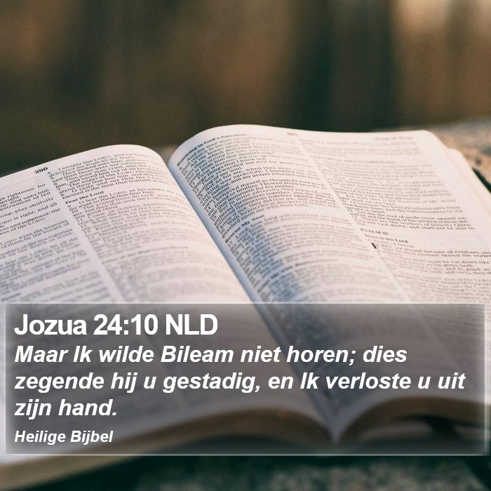 Jozua 24:10 NLD Bible Study