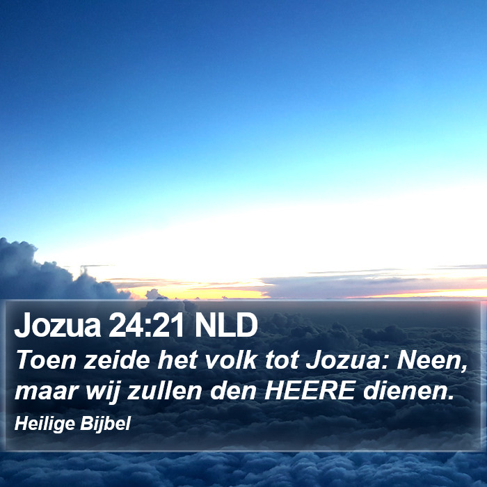 Jozua 24:21 NLD Bible Study