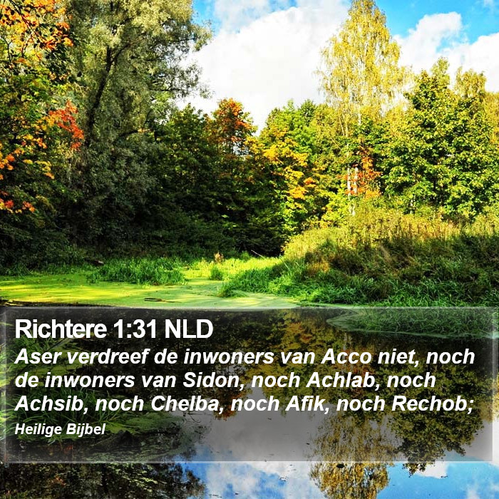 Richtere 1:31 NLD Bible Study