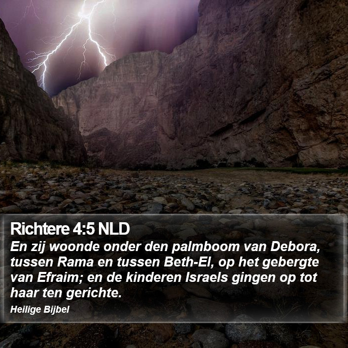 Richtere 4:5 NLD Bible Study