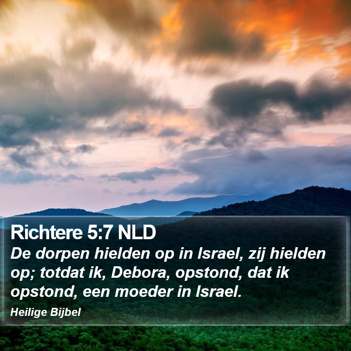 Richtere 5:7 NLD Bible Study