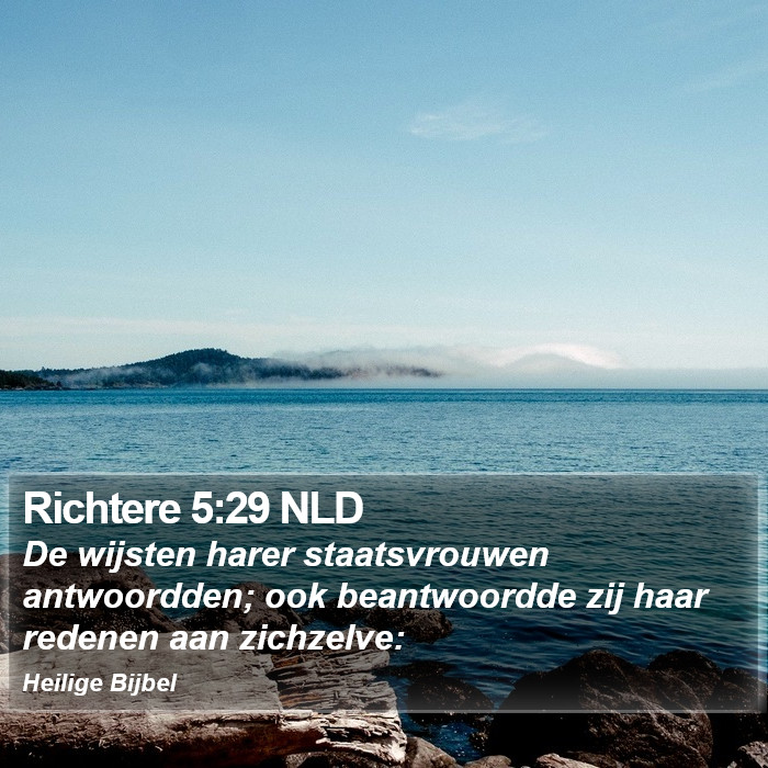 Richtere 5:29 NLD Bible Study