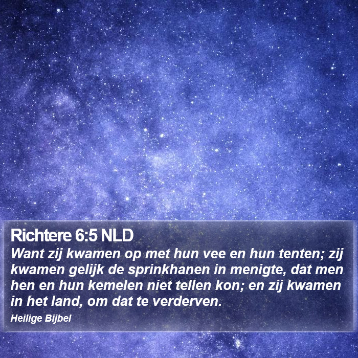Richtere 6:5 NLD Bible Study