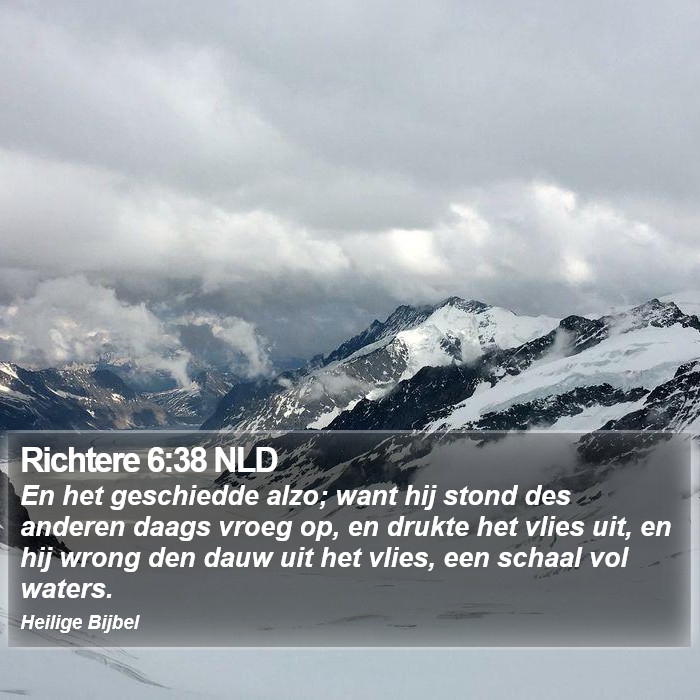Richtere 6:38 NLD Bible Study