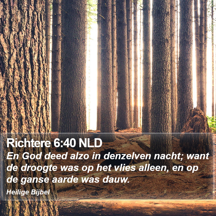 Richtere 6:40 NLD Bible Study