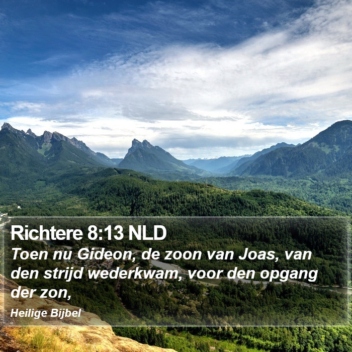 Richtere 8:13 NLD Bible Study