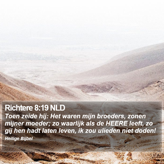 Richtere 8:19 NLD Bible Study