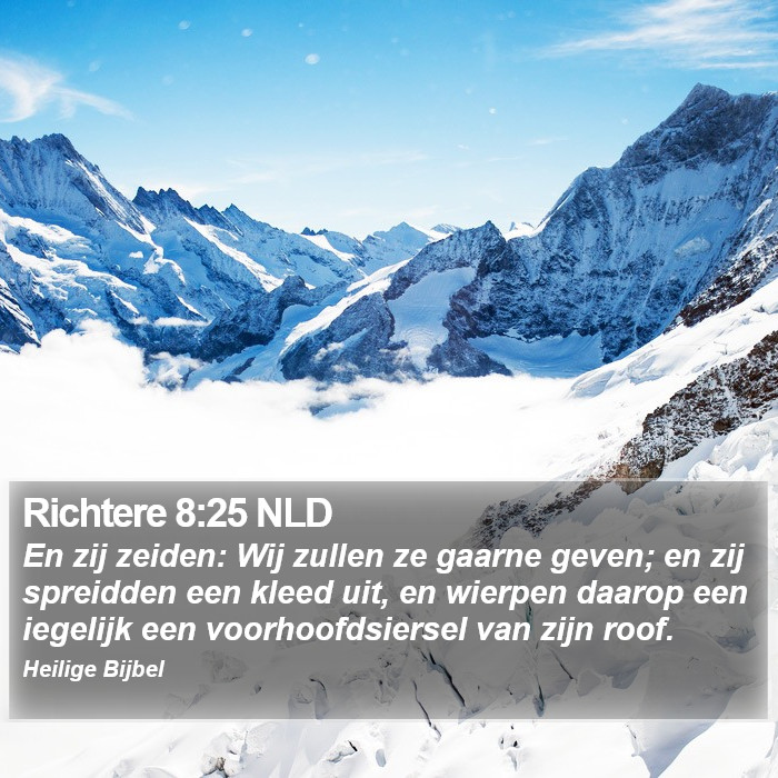 Richtere 8:25 NLD Bible Study