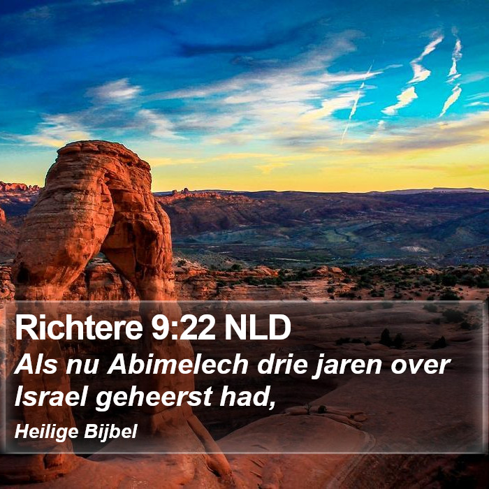 Richtere 9:22 NLD Bible Study