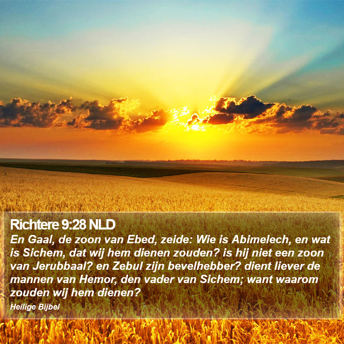 Richtere 9:28 NLD Bible Study