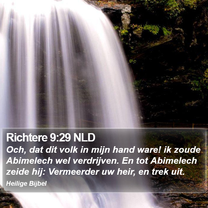 Richtere 9:29 NLD Bible Study