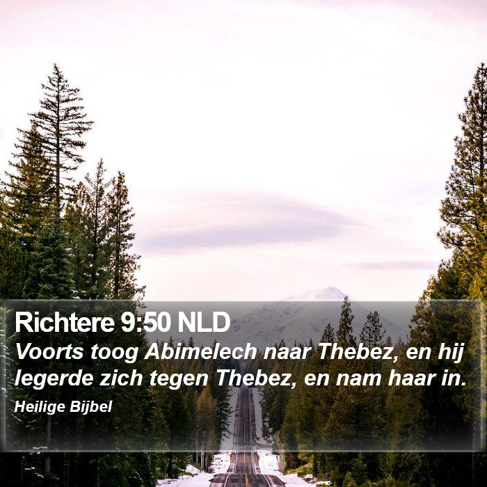 Richtere 9:50 NLD Bible Study