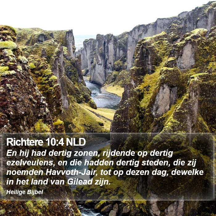 Richtere 10:4 NLD Bible Study