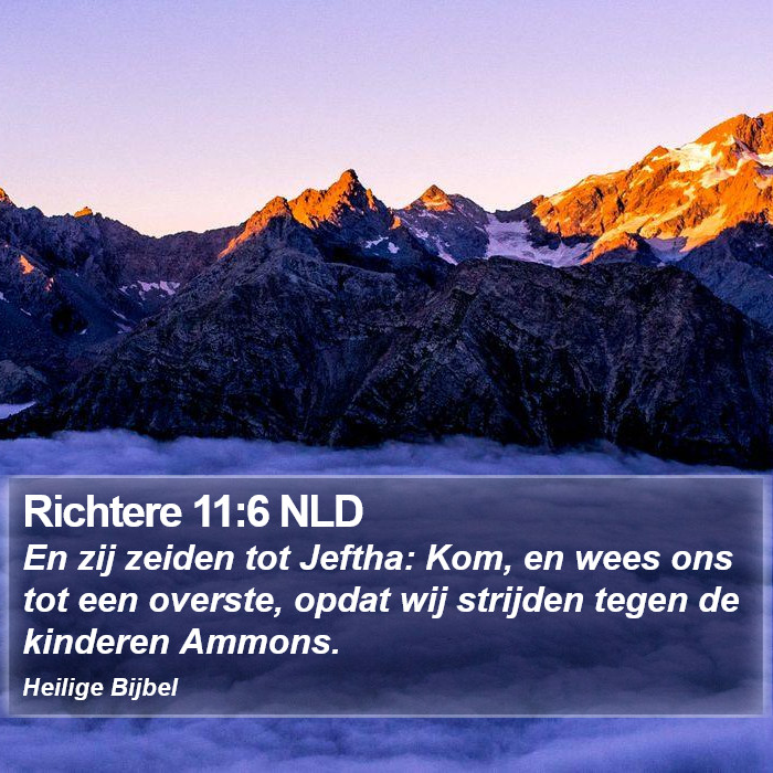 Richtere 11:6 NLD Bible Study