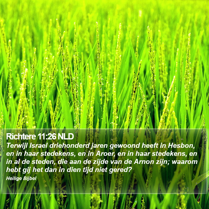 Richtere 11:26 NLD Bible Study