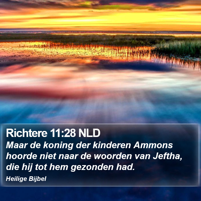 Richtere 11:28 NLD Bible Study