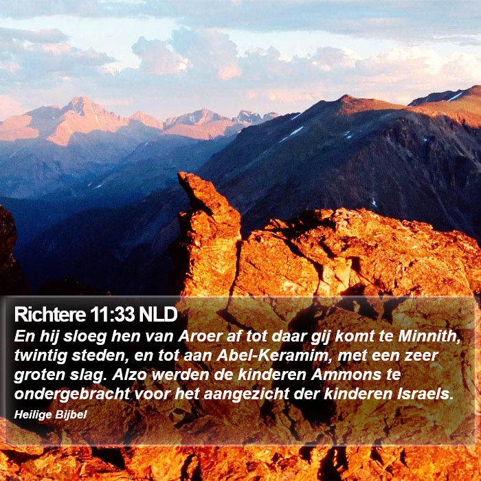 Richtere 11:33 NLD Bible Study
