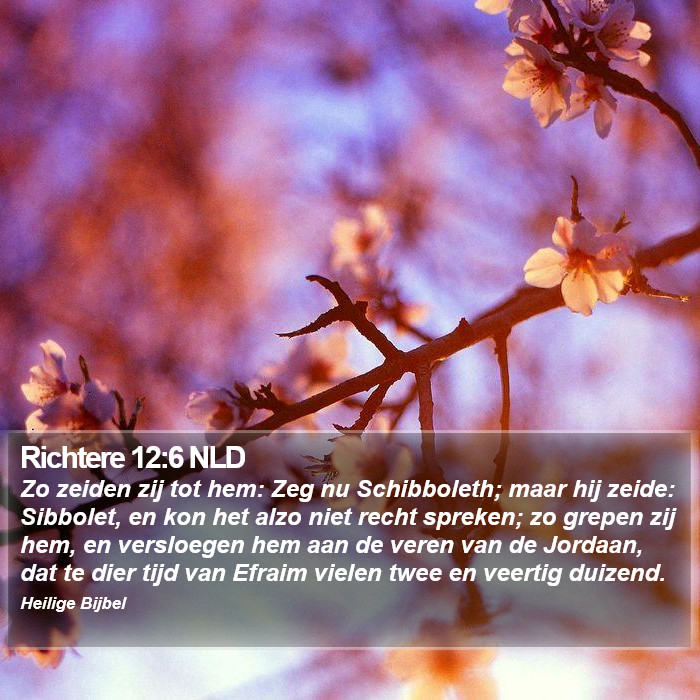 Richtere 12:6 NLD Bible Study