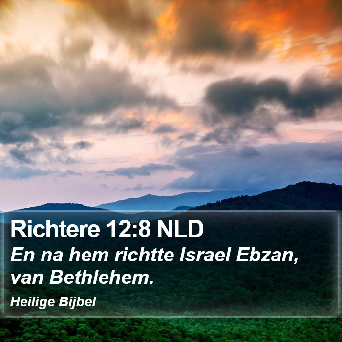 Richtere 12:8 NLD Bible Study