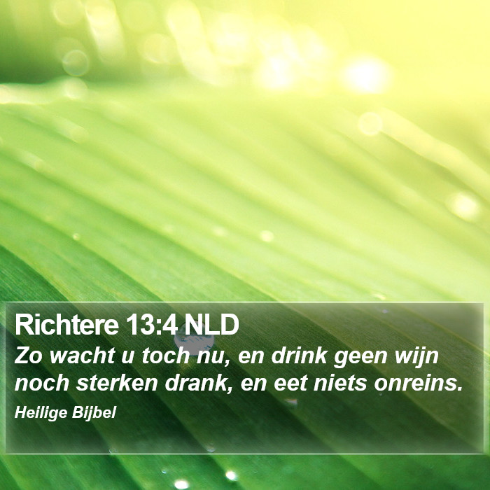 Richtere 13:4 NLD Bible Study