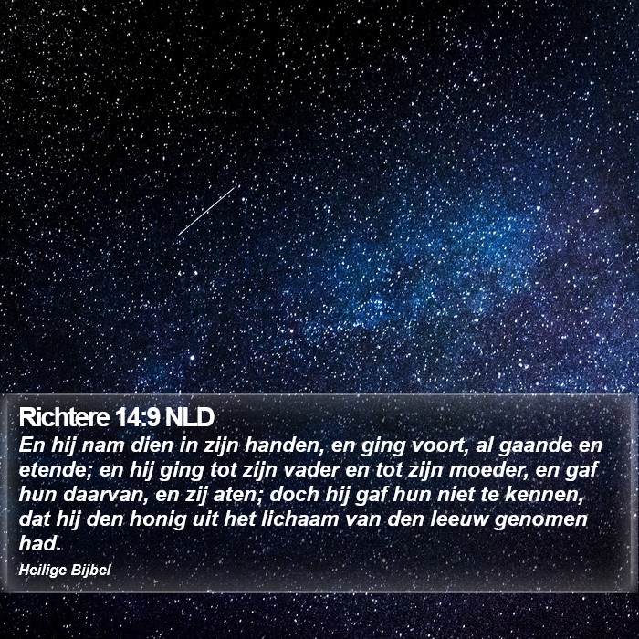 Richtere 14:9 NLD Bible Study