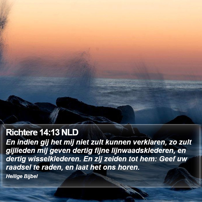 Richtere 14:13 NLD Bible Study