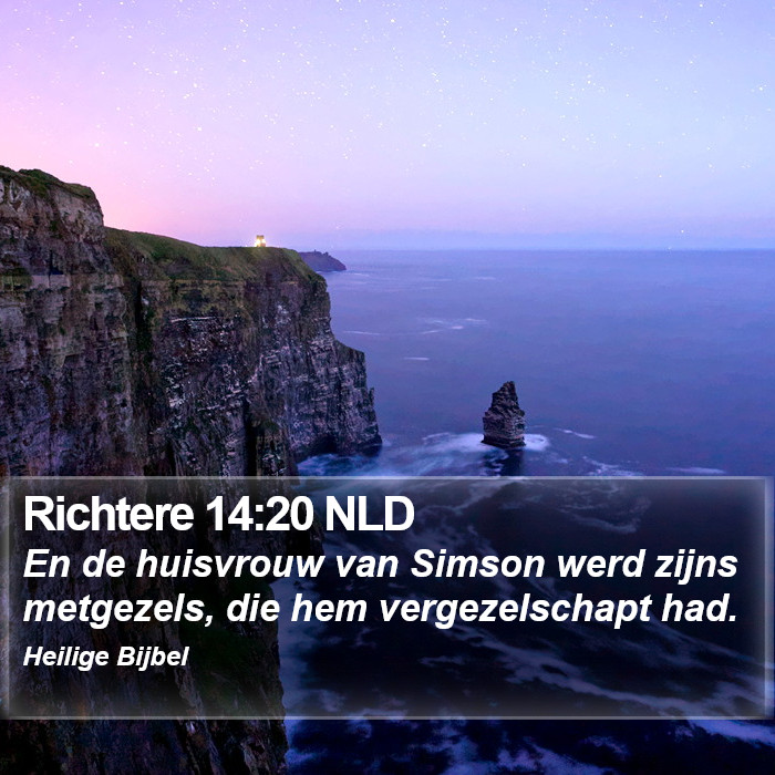Richtere 14:20 NLD Bible Study
