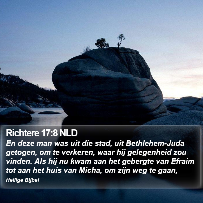 Richtere 17:8 NLD Bible Study