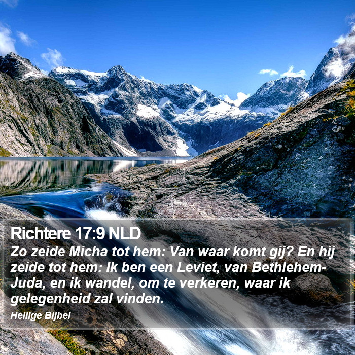 Richtere 17:9 NLD Bible Study