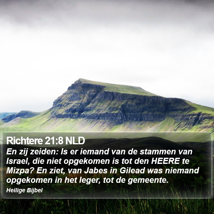 Richtere 21:8 NLD Bible Study