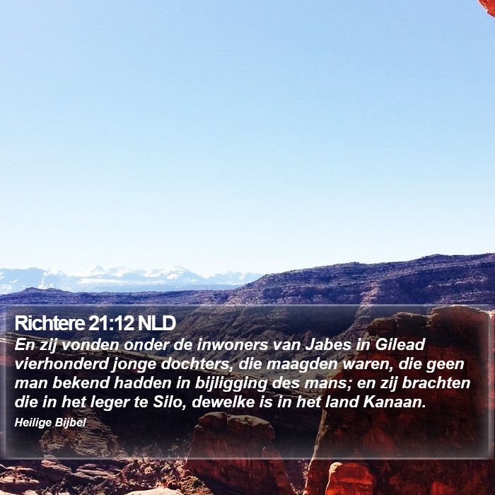 Richtere 21:12 NLD Bible Study