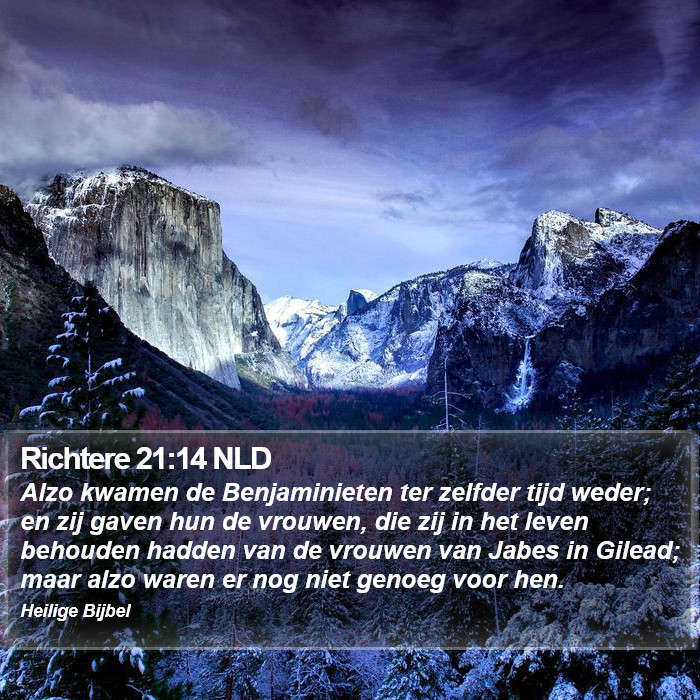 Richtere 21:14 NLD Bible Study