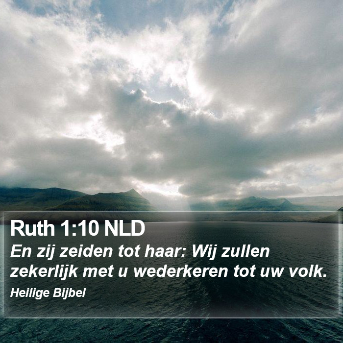 Ruth 1:10 NLD Bible Study