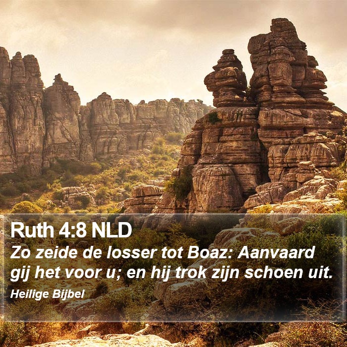 Ruth 4:8 NLD Bible Study