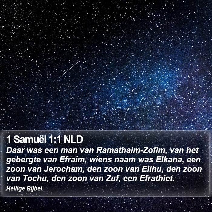 1 Samuël 1:1 NLD Bible Study