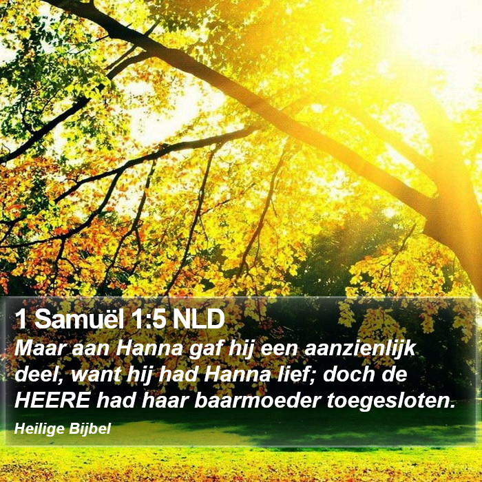 1 Samuël 1:5 NLD Bible Study