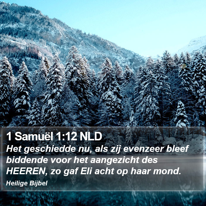 1 Samuël 1:12 NLD Bible Study