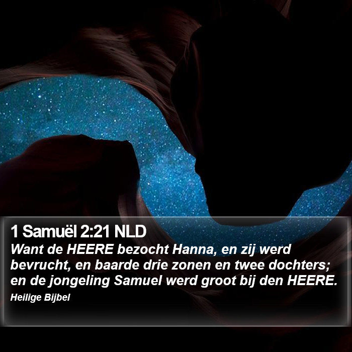 1 Samuël 2:21 NLD Bible Study