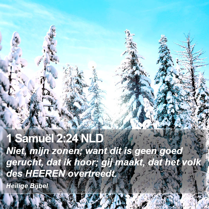 1 Samuël 2:24 NLD Bible Study