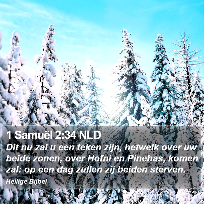 1 Samuël 2:34 NLD Bible Study