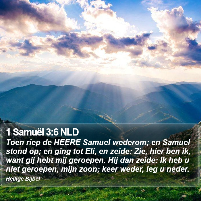 1 Samuël 3:6 NLD Bible Study