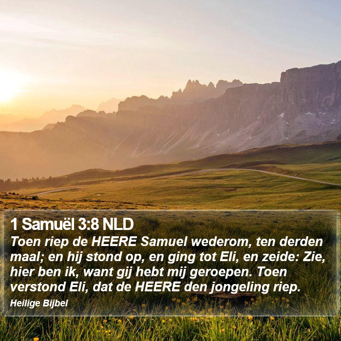 1 Samuël 3:8 NLD Bible Study