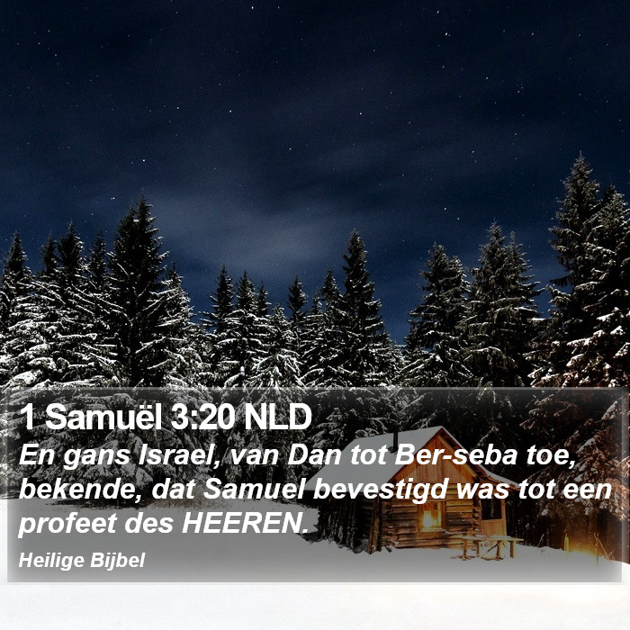 1 Samuël 3:20 NLD Bible Study