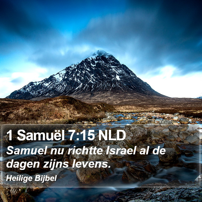 1 Samuël 7:15 NLD Bible Study