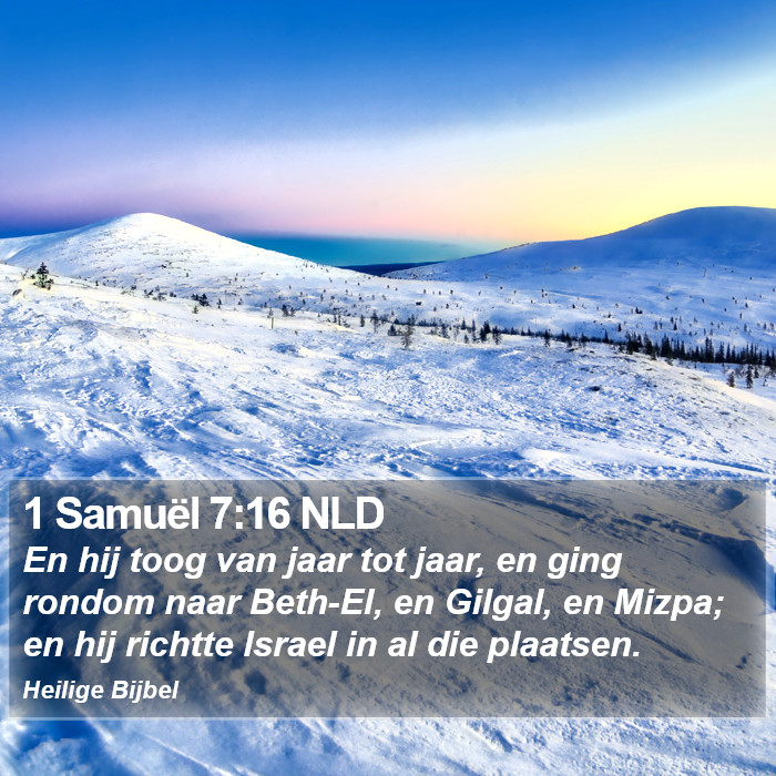 1 Samuël 7:16 NLD Bible Study