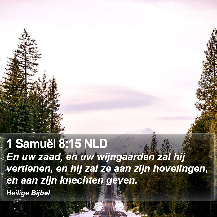 1 Samuël 8:15 NLD Bible Study