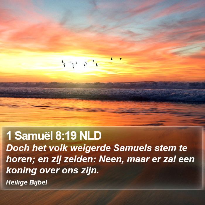 1 Samuël 8:19 NLD Bible Study