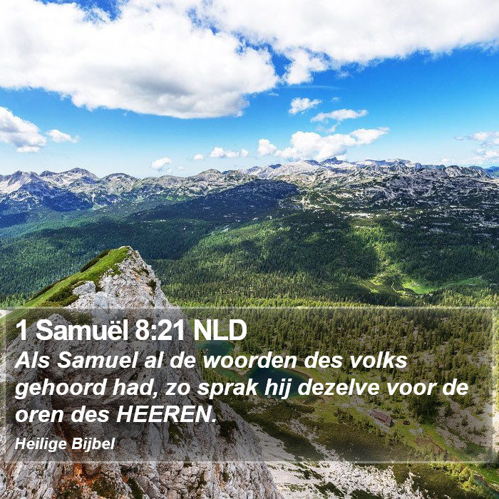 1 Samuël 8:21 NLD Bible Study