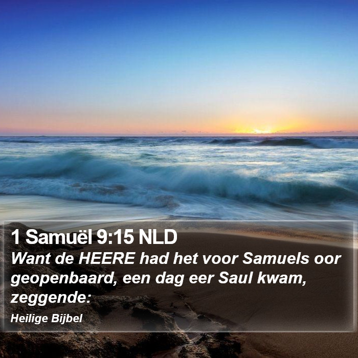 1 Samuël 9:15 NLD Bible Study